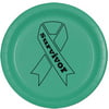 Partypro TQP-2136 Cancer Aware Teal Survivor Dessert Plate