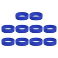 thumbnail image 1 of 10Pcs Silicone Rubber Bands Non-slip 1.22 Inch Flat for Books, Dark Blue, 1 of 6