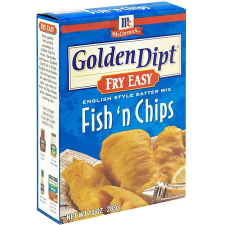 Golden Dipt Fish & Chips Seafood Batter mix, 10 oz (Pack of