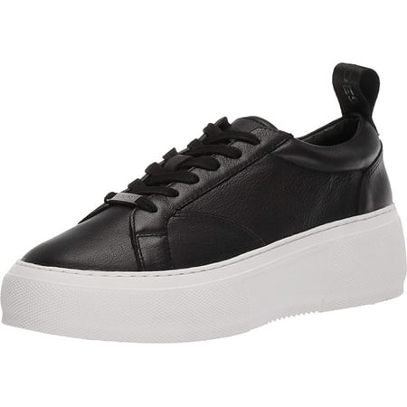 J/Slides - JSlides COURTO Lace-up Round toe Platform Sneaker Black ...
