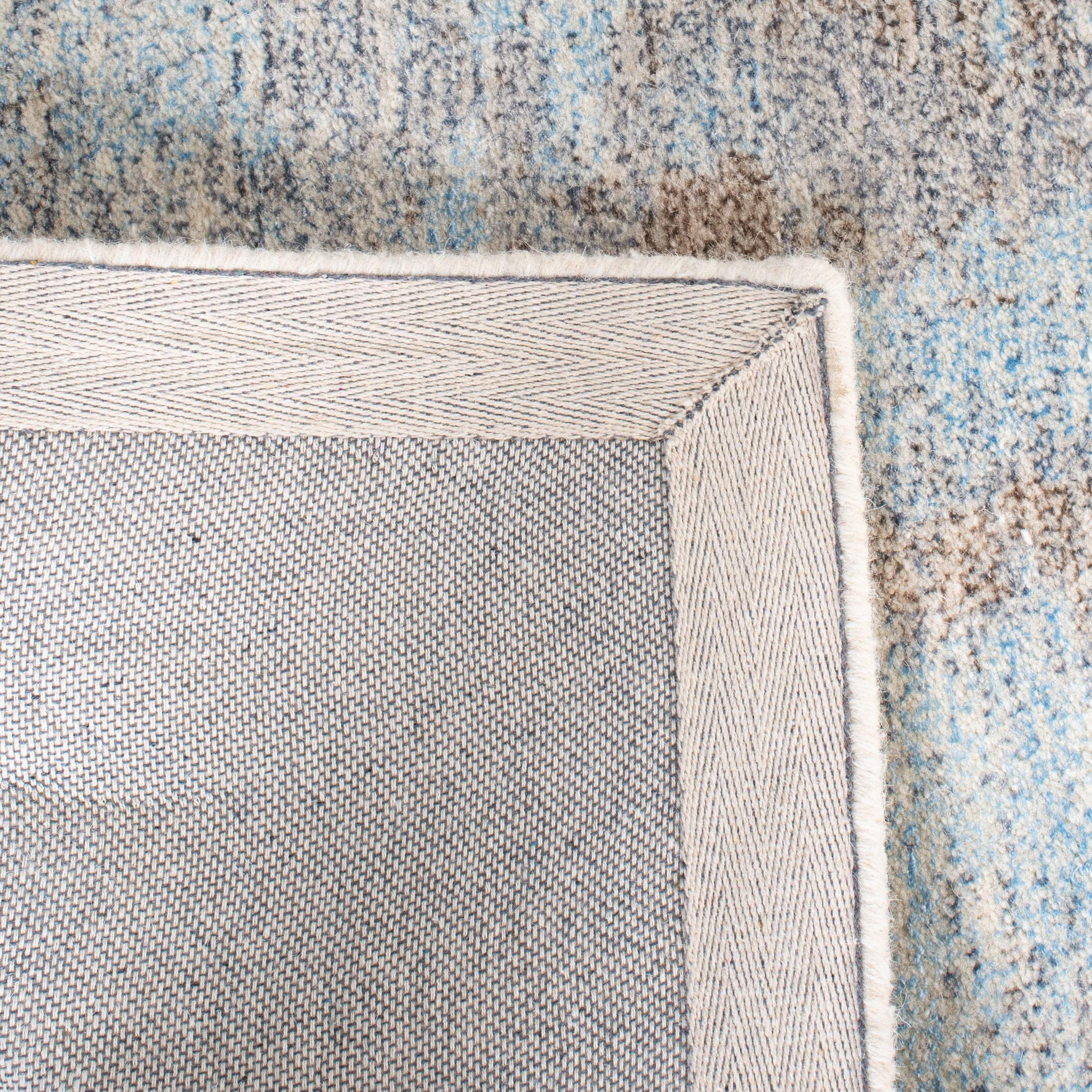 SAFAVIEH Restoration Vintage Janae Abstract Area Rug, Grey/Blue, 3' x 5'