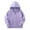 Purple, variant on GYRATEDREAM Unisex Kids Soft Brushed Fleece Basic Hooded Sweatshirt Full Zip-Up Hoodie Sweater Jacket for Boys or Girls 7-8Y Red