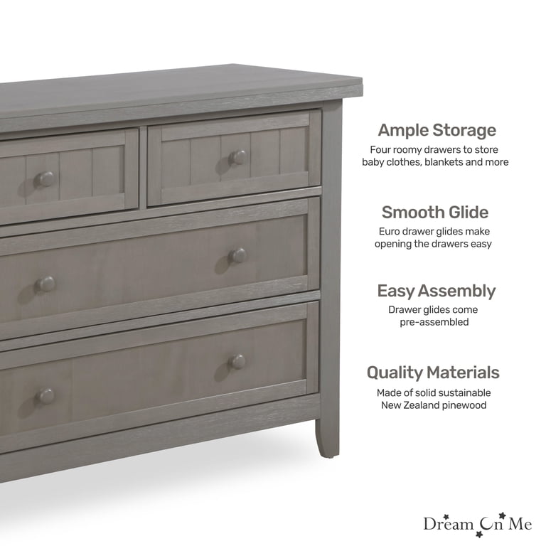 grey maple dresser Dumont Dresser - Solid Maple - Grey Finish - Mid Century Modern Inspired