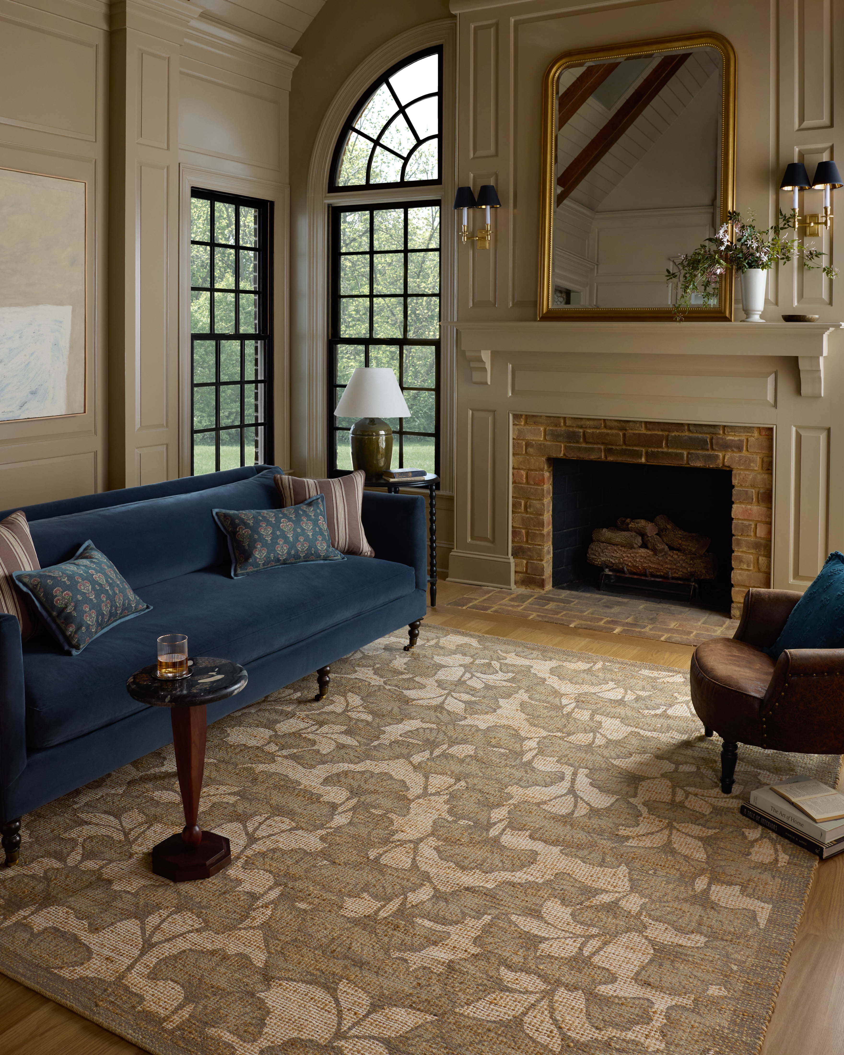 Chris Loves Julia x Loloi Rue Olive / Sage 2'-3" x 3'-9" Accent Rug