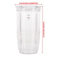 thumbnail image 3 of 2 Pack 24 oz Cup and To-Go Lid Replacement Parts Compatible with NutriBullet Pro 1000 Blender, 3 of 7