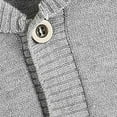 thumbnail image 4 of Girls Cardigan Sweaters Button Up Collar Ribbed Cuffs and Hem Fall Outerwear Knit Jacket with Pockets (4-5T, Gray), 4 of 6