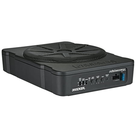 KICKER - Hideaway 10" Compact Powered Subwoofer - Black