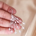 thumbnail image 4 of Vintage Moon Star Tassel Charms Hoop Earrings Stainless Steel Trendy Boho Party Jewelry Wedding Gift for Women Pendientes, 4 of 5