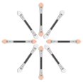 thumbnail image 4 of 50pcs Double Ended Sponge Eyeshadow Sticks Disposable Eyeshadow Applicator Brushes (Pink), 4 of 4