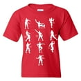 thumbnail image 2 of Emote Dances - Funny Youth T Shirt - X-Large - Red, 2 of 6