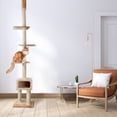 thumbnail image 5 of TRIXIE Santander Plush & Sisal Adjustable 96"-108" Cat Tower with Scratching Posts, Condo, 5 of 5
