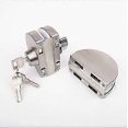 thumbnail image 5 of Double glass door lock 304 stainless steel, both sides open frameless door hooks for 10-12mm thickness glass, 5 of 5