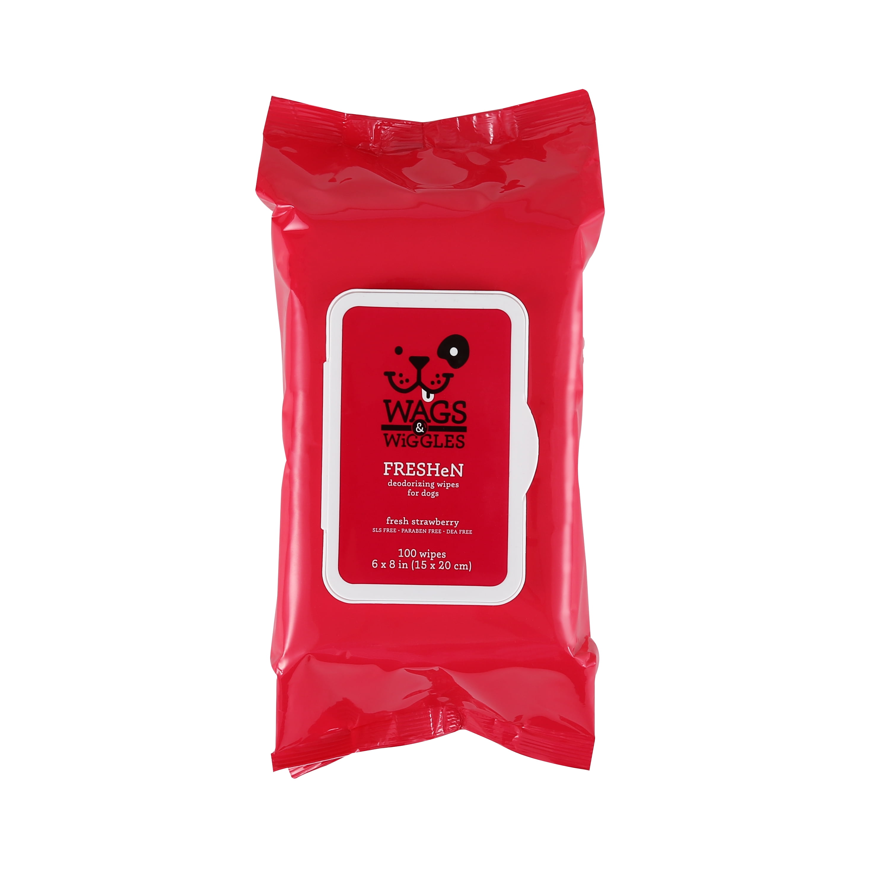 Wags & Wiggles Freshen Deodorizing Dog Wipes 100ct