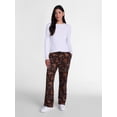 thumbnail image 2 of Women’s Graphic Halloween Haunted Pumpkins Jogger Pants, Sizes XXS-XXL, 2 of 5