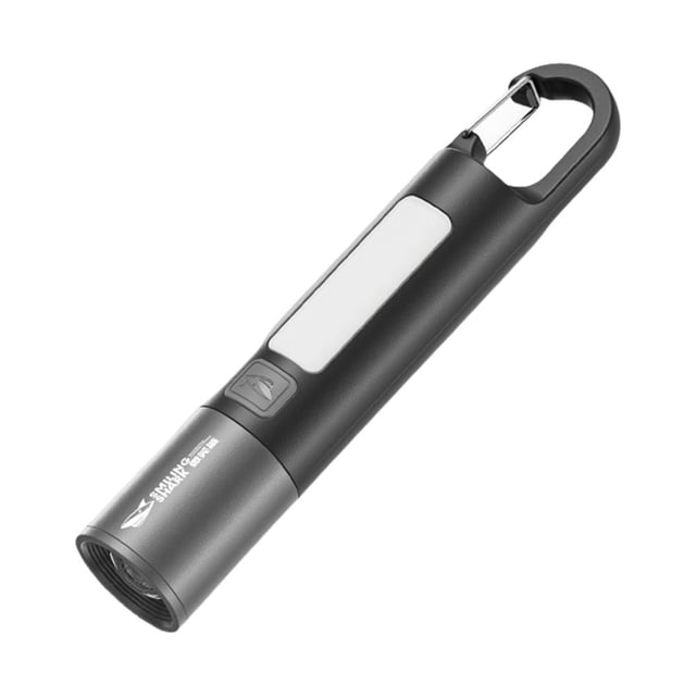 LED Flashlight Telescopic Zoom Torch Light With Hook Camping Light USB