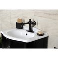 thumbnail image 4 of Kingston Brass KSD3545CG Fuller One-Handle Single-Hole Bathroom Faucet with Deck Plate and Push Pop-Up Drain, Oil Rubbed Bronze, 4 of 7