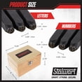 thumbnail image 7 of Letter and Number Steel Punch Stamp Set, 36 Piece Stamping Punch and Die with Wood or Plastic Storage Case By Stalwart (For Metal Keys Crafts Leather and More), 7 of 7