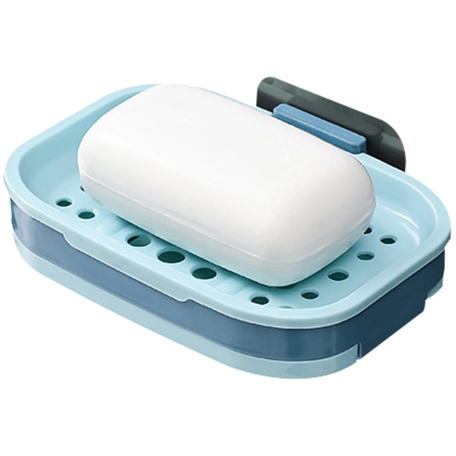 Topaty Shower Wall Soap Dish Holder Wall Mounted Draining Soap Saver