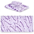 thumbnail image 2 of Coolnut Purple Lavender Towel Set of 3 with Bath Towel, Hand Towel and Wash Cloth, Soft, Quick Drying and Comfortable Winter Towels for Bathroom Kitchen Home Travel Hotel Gym Washcloth Gift, 2 of 7