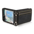 thumbnail image 4 of for Samsung Galaxy Z Flip 5 Wallet Case with Card Holder, Luxury PU Leather Protective Cover Removable Adjustable Shoulder Neck Strap Case for Samsung Galaxy Z Flip 5 Crossbody, Black, 4 of 8
