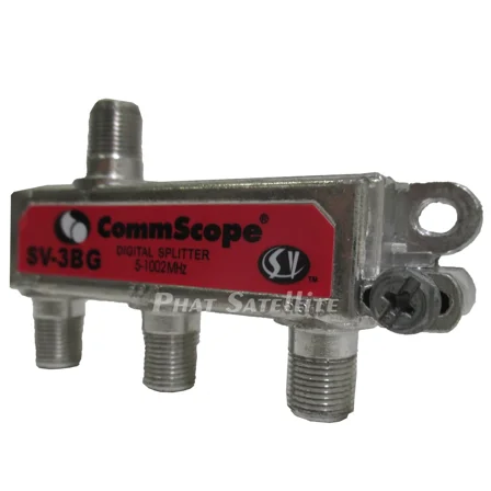 OPAL- 5Pc Commscope 3-Way Cable Splitter Tv Digital Cable Internet Coaxial Rg6 1Ghz