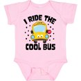 thumbnail image 3 of Inktastic I Ride the Cool Bus with Yellow Bus Boys or Girls Baby Bodysuit, 3 of 5