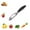 B#0, variant on Stainless Steel Vegetable Peeler Set & I Shape Peelers for Potato,Carrot,Cucumber Dishwasher Safe,Rust Proof Blades with Comfortable Rubber Handle 2 Pack Kitchen Peelers (5.9" & 6.3")