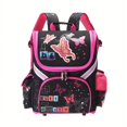 thumbnail image 4 of 1pc Kids Butterfly Kitten Soccer Pattern Schoolbag, Spine Protection Backpack, Adjustable Straps Boys And Girls Backpack, Children's Backpack For Kindergarten Primary School Students, 4 of 5