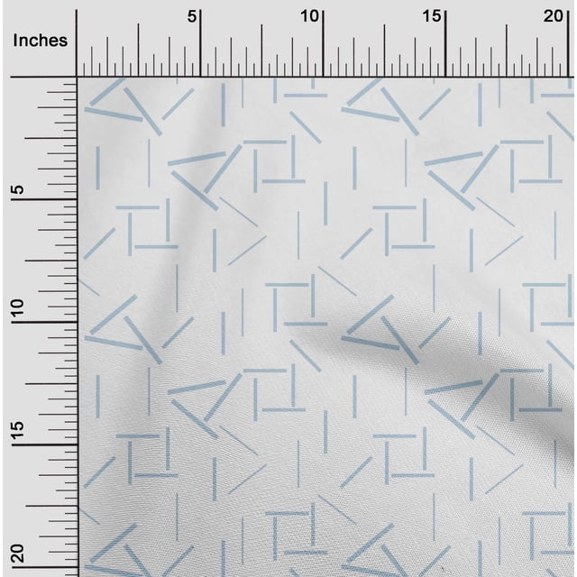 oneOone Polyester Lycra Fabric Line Geometric Print Fabric By The Yard 56 Inch Wide