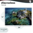 thumbnail image 4 of Stupell Industries Traditional Lighthouse with Seaside Rocks Canvas Art, 24 x 16, by Don Schwartz, 4 of 8