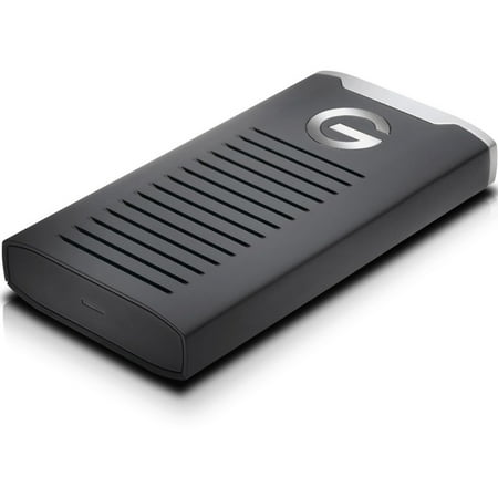 G-Technology - G-DRIVE Mobile SSD R-Series 2TB External USB 3.1 Gen 2 Portable Solid State Drive - Black/Silver