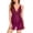 Bungundy, variant on Women Lingerie Lace Nightdress Strap Chemise Halter V neck Sleepwear（XXL,Black）