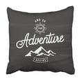 thumbnail image 1 of ARTJIA Outdoor And So The Adventure Begins Vintage On Chalkboard Winter Chalk Text Mountain Pillowcase Cover 18x18 inch, 1 of 1
