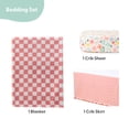 thumbnail image 2 of The Peanutshell Baby Crib Bedding Set for Girls - 3 Pieces - Pink Baby Blanket Set with Fitted Crib Sheet, Dust Ruffle - Wildflower Boho Floral, 2 of 6
