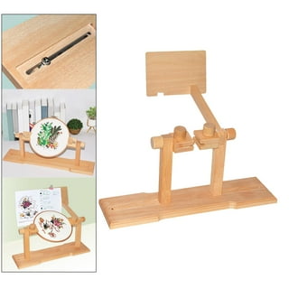 Cross Stitch Frame Scroll Stand Present Adjustable Needlework for Stitching  Sewing Multifunctional Rotated Quilting Embroidery Wood Unisex 