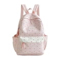 thumbnail image 3 of ibiyuan School Bag for Middle Elementary High School for Ages 5th 6th 8th 10th Polka Dot Heart Pattern Lightweight Rucksack Multi Inner Pocket Layout for Daily School Storage, 3 of 5