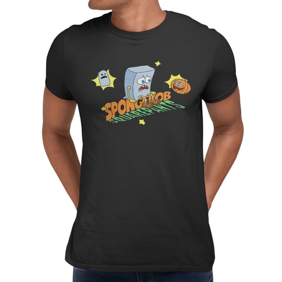 SpongeBob SquarePants Halloween Funny Men's T-Shirt (Black, S-XXXL)