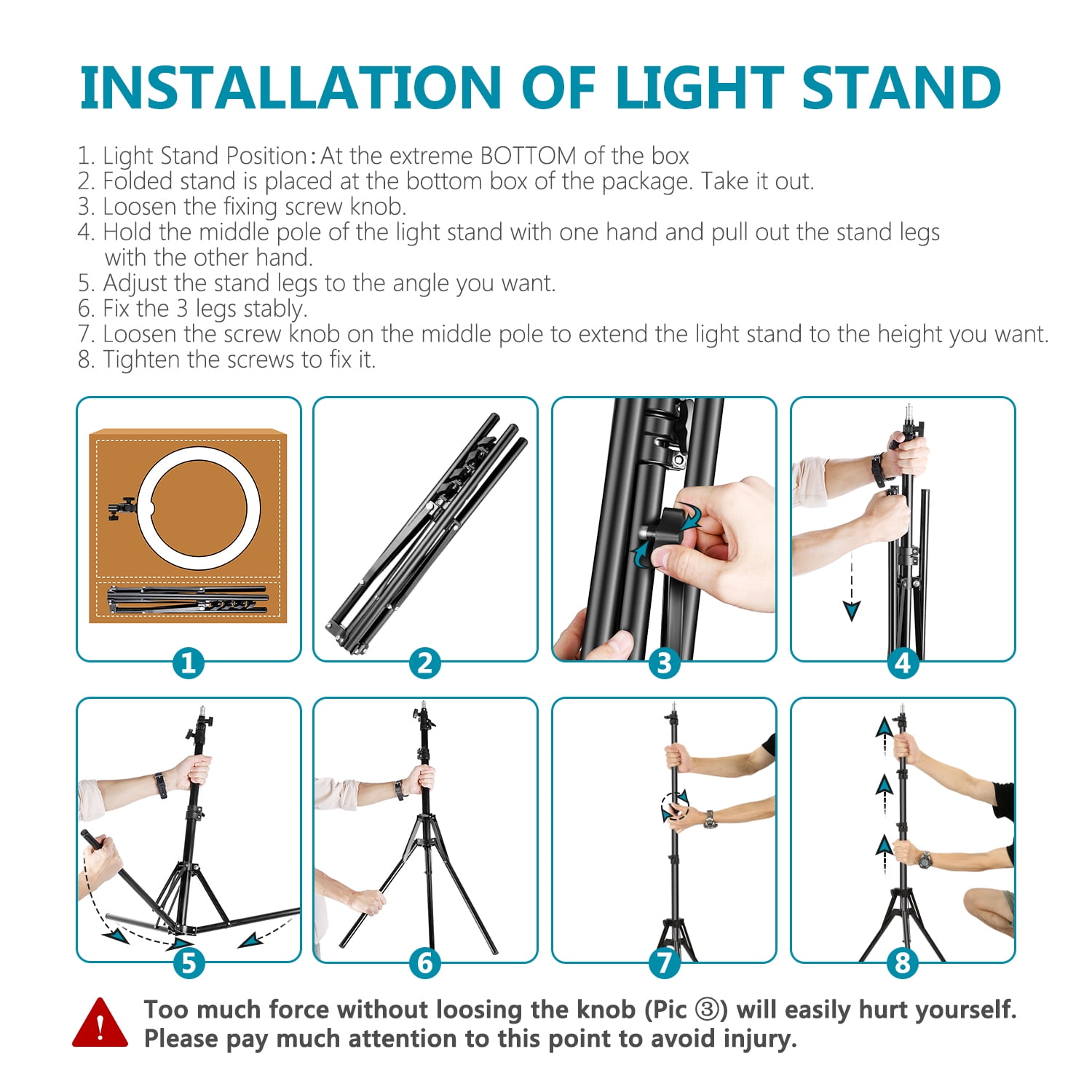 Neewer RL-18 Ring Light Kit, 18" 55W 5600K Professional LED with Stand & Phone Holder, for Studio Video