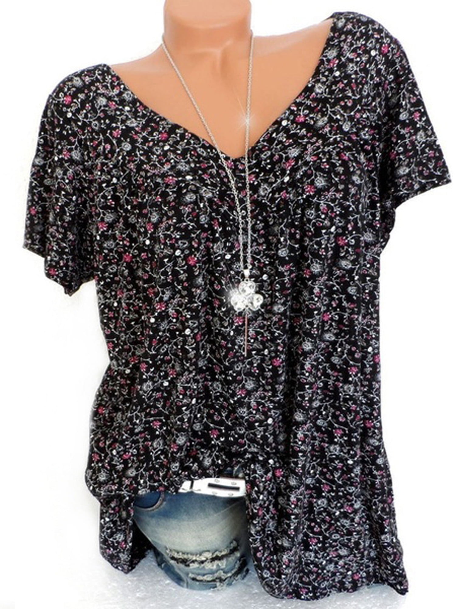 walmart plus size blouses
