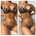 thumbnail image 3 of hejhncii Stylish Leopard Print Swimwears for Women Halterneck Swimsuit Ladies Swimwears, 3 of 14