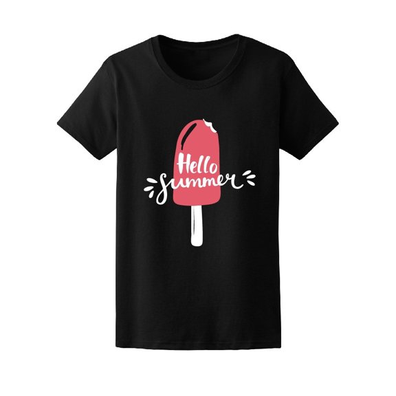 Lettering Hello Summer Ice Cream Tee Women's -Image by Shutterstock