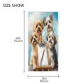 BZSMCE Bath Towel 30 X 15 in Soft Towel Dogs Drawing Board Design