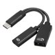 thumbnail image 1 of Adaptador USB C a OTG Unique Bargains 60W PD Rápida Carga Cable 2 en 1 Negro, 1 of 4