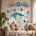 thumbnail image 5 of Wind Chime,Dolphin Pattern Acrylic Hanging Suncatcher 45 Inches Long,Nautical Wall Ornament for Balcony Courtyard Window Decor, 5 of 8