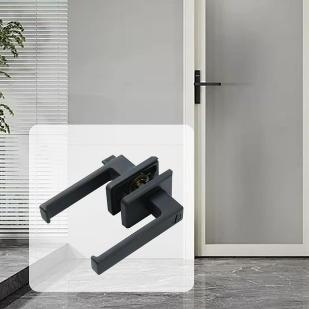 Herrajes para manijas de puertas de baño, accesorios modernos profesionales, fácil instalación, cerradura de puerta de vidrio para puerta de baño y