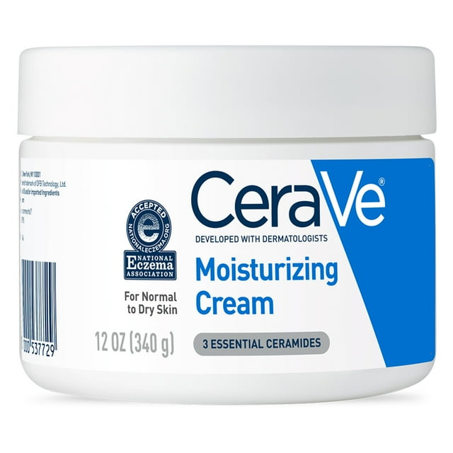 CeraVe Moisturizing Cream,Face Moisturizer & Body Lotion for Normal to Very Dry Skin,12 oz