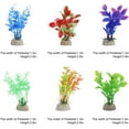 thumbnail image 3 of 10 piezas de plantas de acuario para acuario, pequeñas plantas acuáticas de simulación de acuario de plástico, acuario decorativo, pecera, decoración de estanque pequeño, flores falsas, 3 of 5
