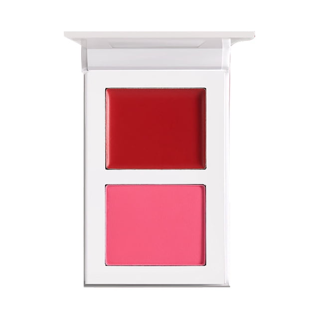 Place Volume5 Two Tone Pigmented Buildable Pressed Powder Rosy Natural Cheeks Fresh Finish For All Skin Color, Makeup White Blusher