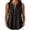 Black, variant on Casual Collar and Sleeveless Shirt Comfort Loose Fit Blouse Summer Lightweight Lacy Top Women S