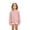 Pink #027, variant on Girls Crewneck Sweatshirt Kids Long Sleeve Small Embroidered Detail Relaxed Fit Fall School Pullover Top